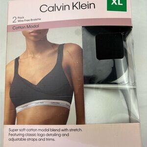 Calvin Klein Black and White Bralette Set